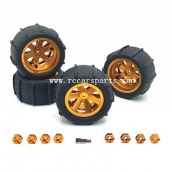 SCY 16101 Upgrade Metal Beach Tires Gold