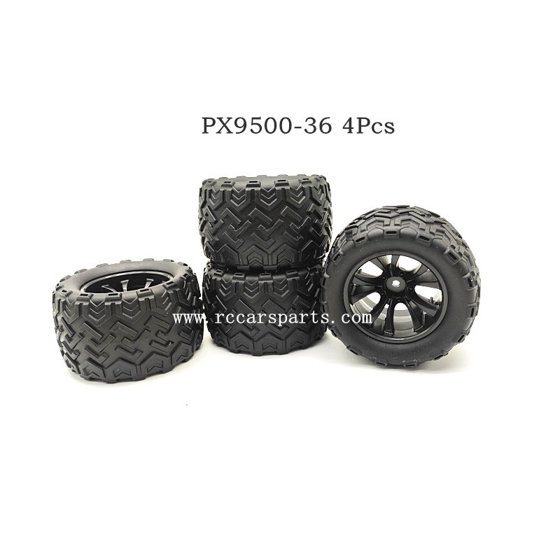 RC Car ENOZE 9500E Parts Wheels PX9500-36 4 Pcs