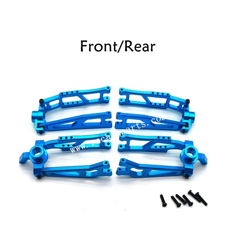 HBX 901A RC Car Upgrade Metal Front Rear Suspension Arms Kit-Blue