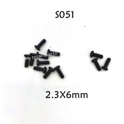 HBX 906A RC Truck Parts Round Head Self  Tapping Screw 2.3X6mm S051