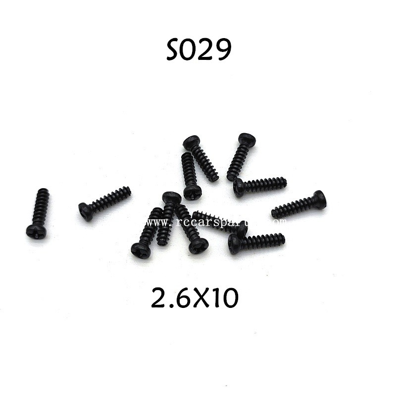 HBX 16890 Destroyer 1/16 Car Parts Head Self Tapping Screws PBHO2.6X10mm S029