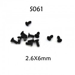 1/12 RC Car Parts Screw 2.6X6mm S061 For HBX 903