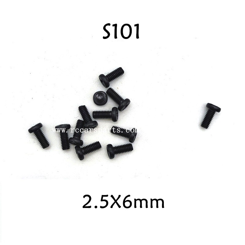 Parts Round Head Screw 2.5X6mm S101 For HBX 906 RC Truck