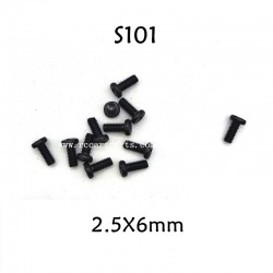 HBX 901A RC Car Parts Round Head Screw 2.5X6mm S101