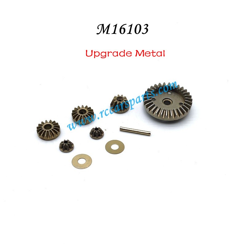 HBX 16890A Parts Upgrade Metal Diff. Gears+Diff. Pinions+Drive Gear M16103