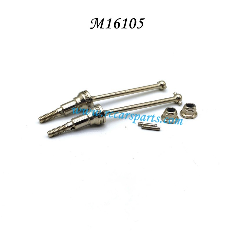 HBX 2105A RC Car Parts Front Metal Universal Shafts+Pins+Lock Nut M4 M16105