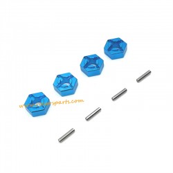 Upgrade Metal Wheel Hex+Pin-Blue For SCY-16104 PRO Parts