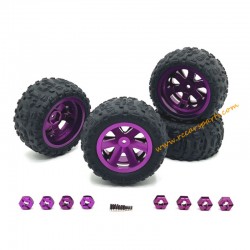 SCY 16104 Upgrade Metal Wheels Purple