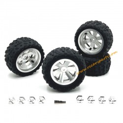 SCY 16104 PRO Upgrade Metal Wheels Silver