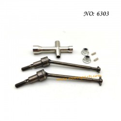 SCY-16106 RC Car Parts Upgrade Metal Front Drive Shaft Kit 6303