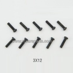 ENOZE 9202E Off Road RC Car Parts 3X12 Round Head  Screw P88025