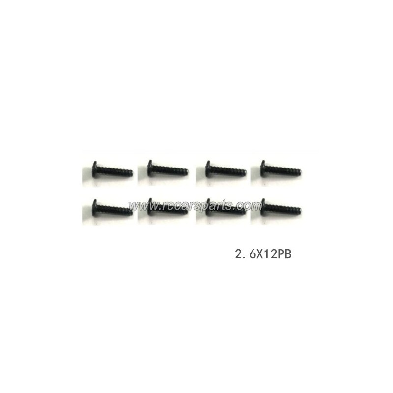 XLF X03 X04 1/10 RC Truck Parts Screw 2.6X12PB XLF-1011