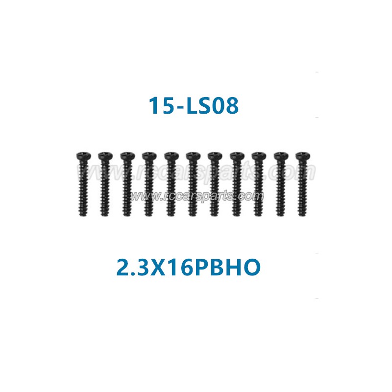 xinlehong 9130 1/16 Truck Parts Round Headed Screw 2.3X16PBHO 15-LS08