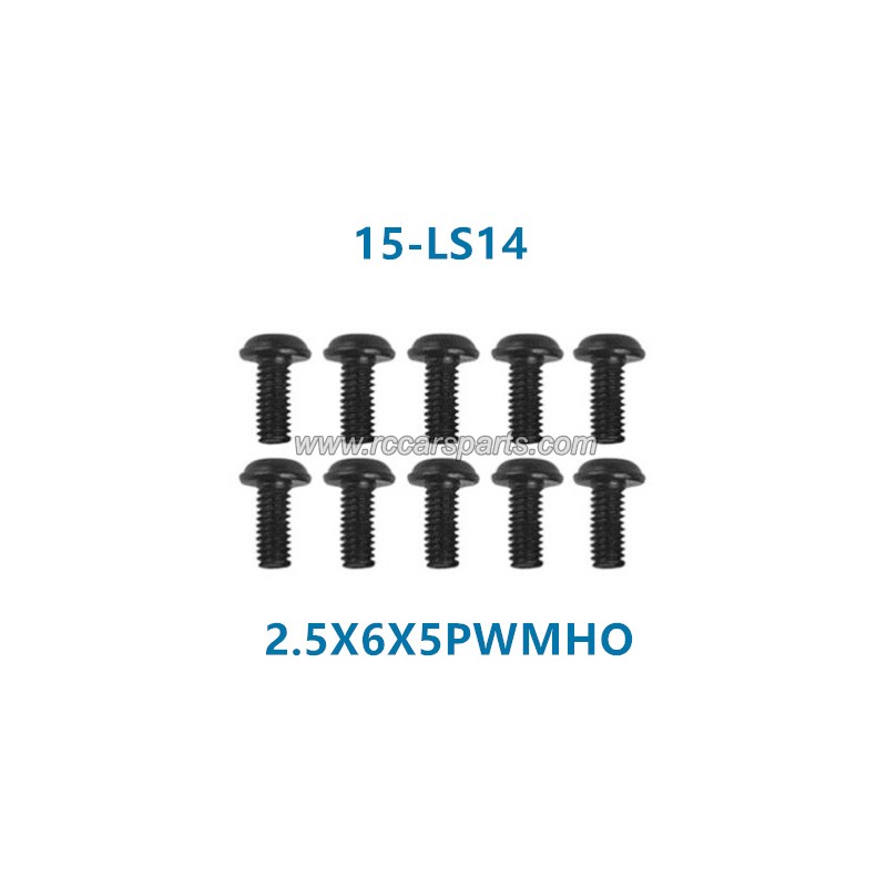 xinlehong 9130 1/16 Truck Parts Round Headed Screw 2.5X6X5PWMHO 15-LS14