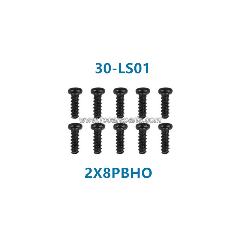 xinlehong 9135 1/16 Truck Parts Round Headed Screw 2X8PBHO 30-LS01