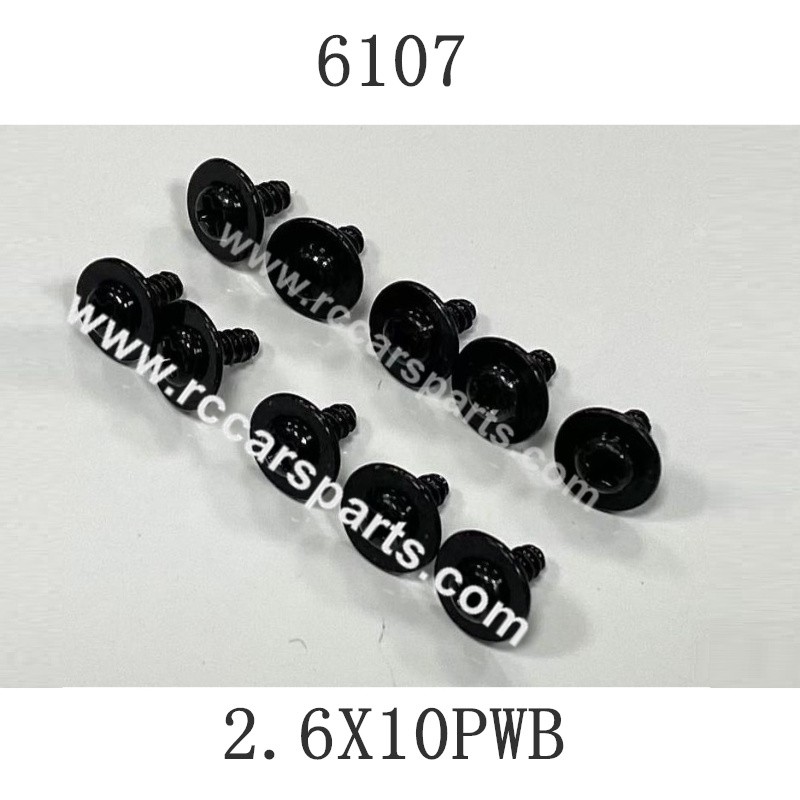 SCY-16101 RC Car Parts Screw 2.6X10PWB 6107