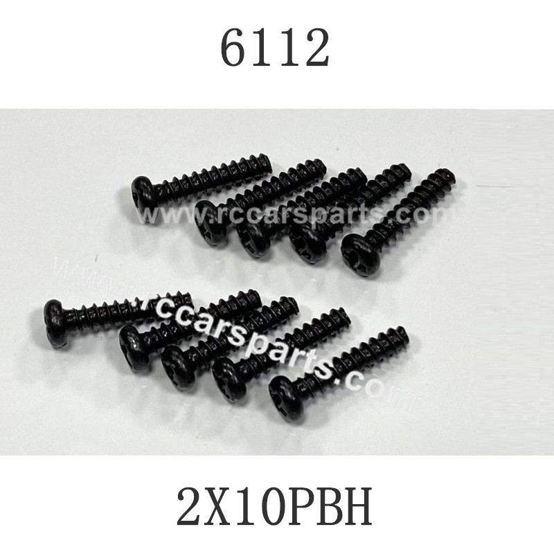 SCY-16103 RC Car Parts Screw 2X10PBH 6112