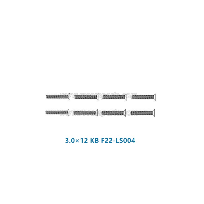 XLF F22A Spare Parts Screw 3.0×12 KB F22-LS004