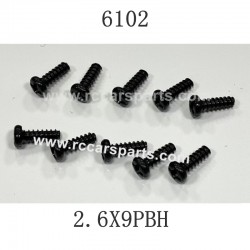 RC Car Parts Screw 2.6X9PBH 6102 For SCY-16106