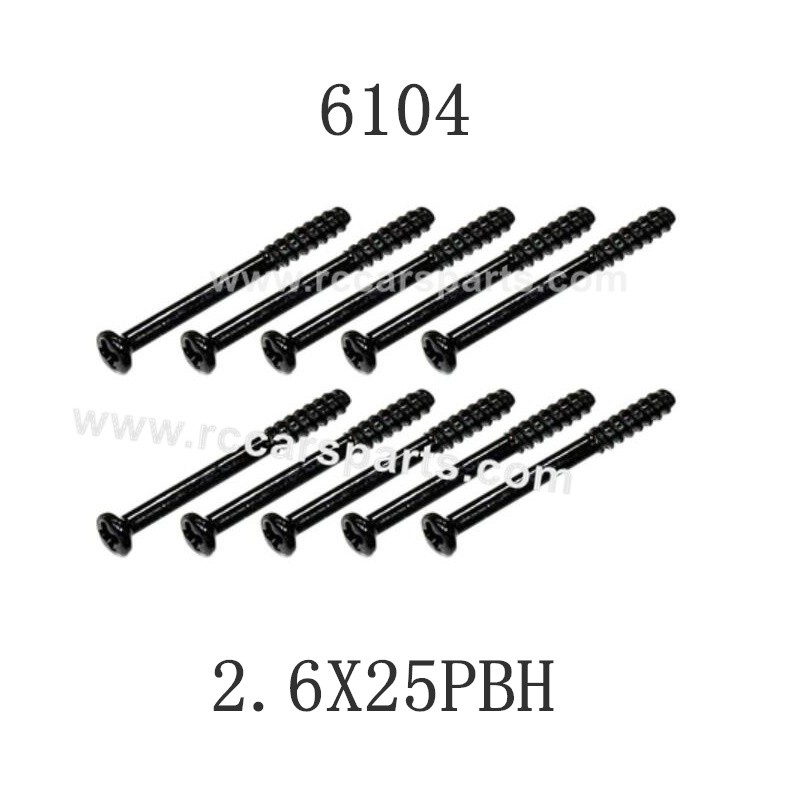 RC Car Parts Screw 6104 2.6X25PBH For SCY-16106