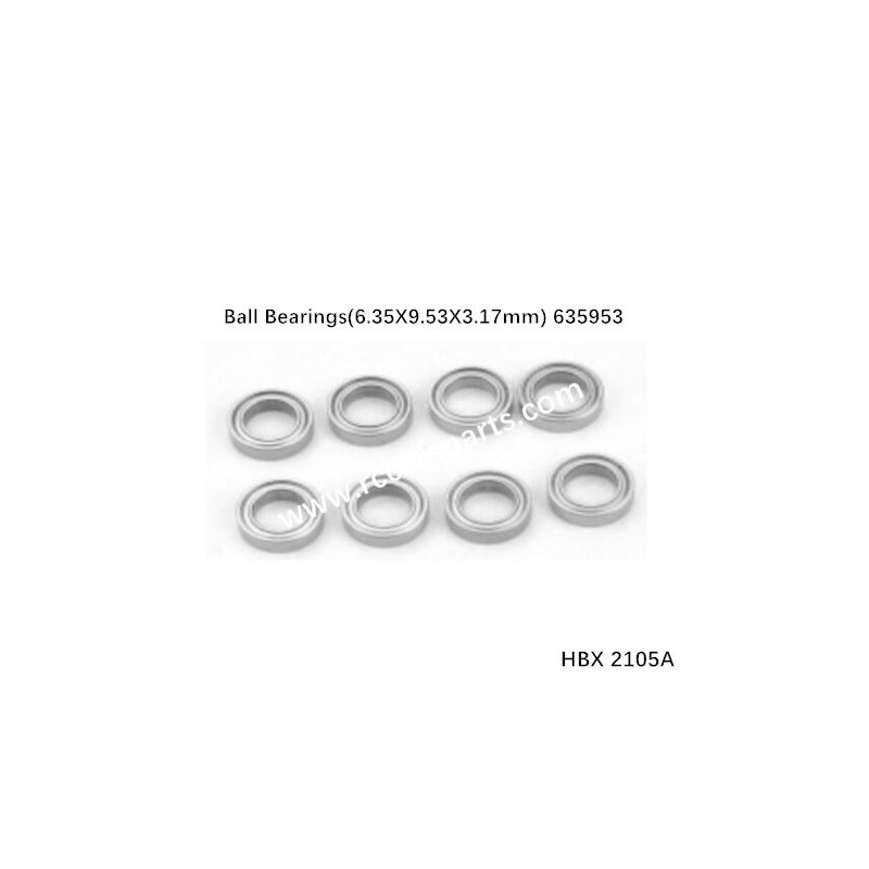 HBX 2105A Spare Parts Ball Bearings(6.35X9.53X3.17mm) 635953