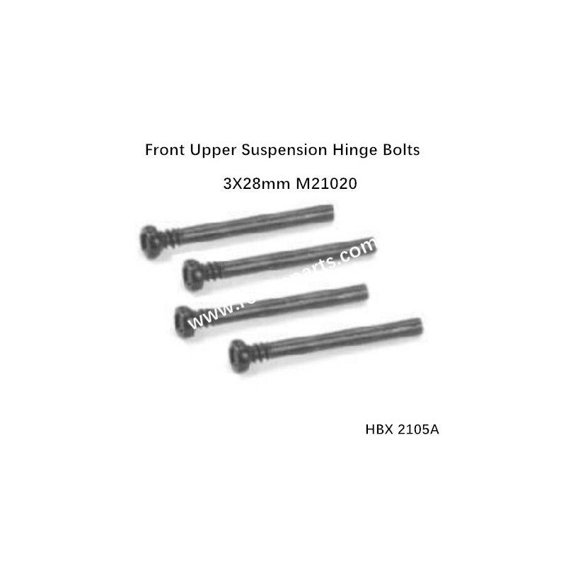 HBX 2105A Spare Parts Front Upper Suspension Hinge Bolts 3X28mm M21020