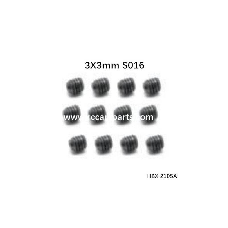 HBX 2105A RC Truck Parts Set Screw 3X3mm S016