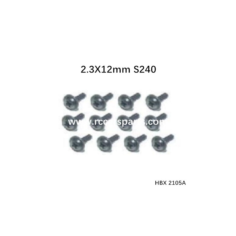 HBX 2105A Spare Parts Screws PWTHO2.3X12mm S240