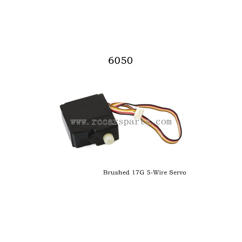 1/16 RC Car SCY 16301 Parts Brushed 17G 5-Wire Servo 6050