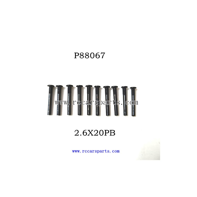 2.6X20PB Screw P88067 For RC Car 9500E Screw