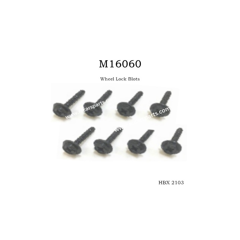 HBX 2103 RC Spare Parts Wheel Lock Blots M16060