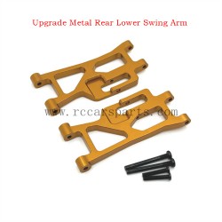 RC Car MJX Hyper Go 14210 Parts Upgrade Metal Rear Lower Swing Arm Gold