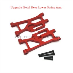 RC Car MJX 14210 Hyper Go Upgrade Metal Rear Lower Swing Arm Red