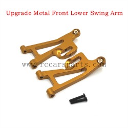 RC Car MJX Hyper Go 14210 Parts  Upgrade Metal Front Lower Swing Arm Gold