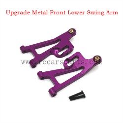 MJX 14210 RC Car Parts Upgrade Metal Front Lower Swing Arm Purple