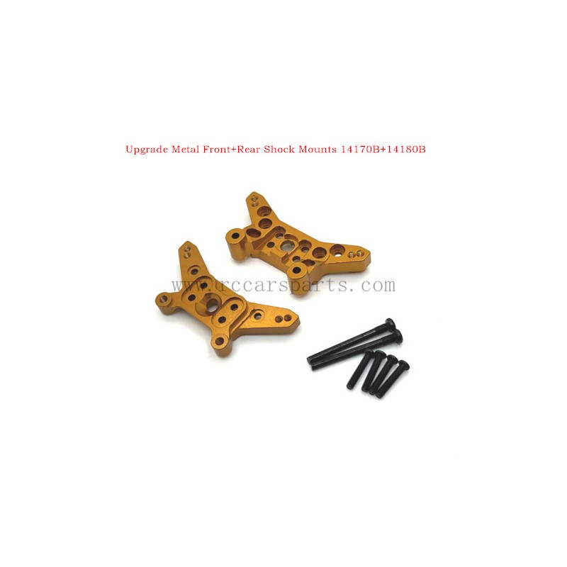 MJX Hyper Go 14209 Parts RC Car Upgrade Metal Shock Absorber Bracket-Gold