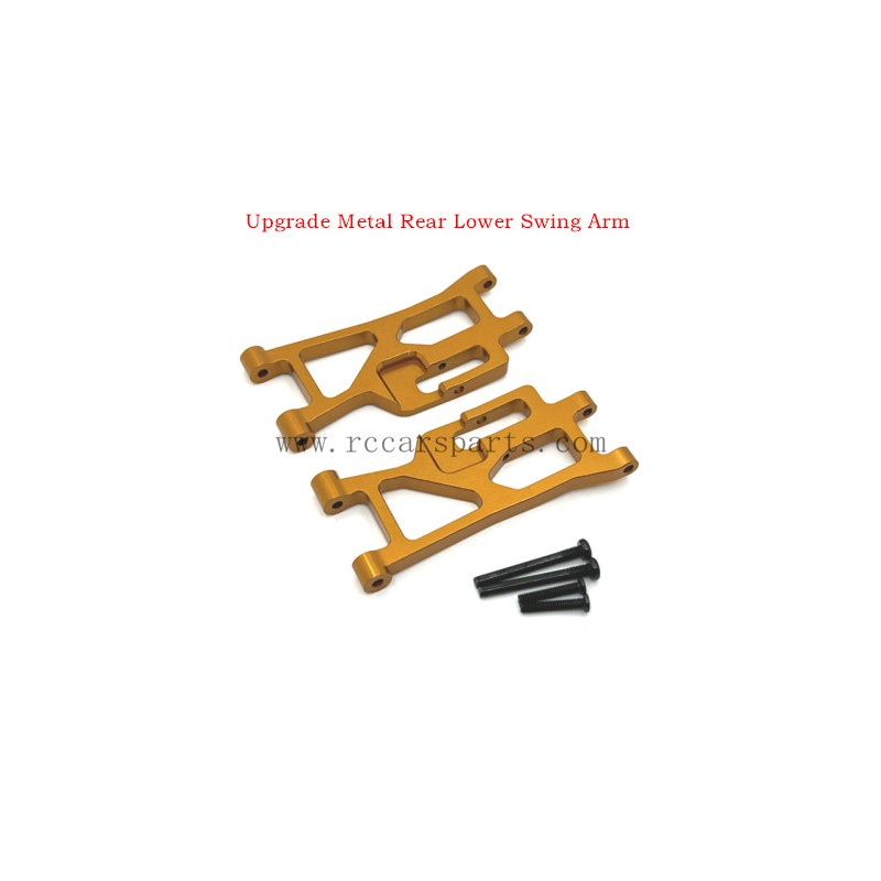 RC Car MJX Hyper Go 14209 Parts Upgrade Metal Rear Lower Swing Arm Gold