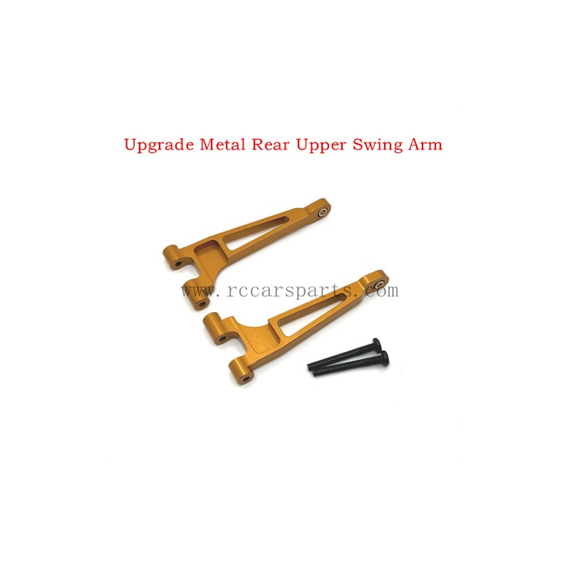 RC Car MJX Hyper Go 14209 Parts  Upgrade Metal Rear Upper Swing Arm Gold