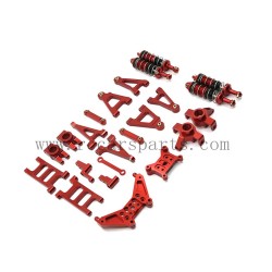 RC Car MJX 14301 Upgrade Metal Kit-Red