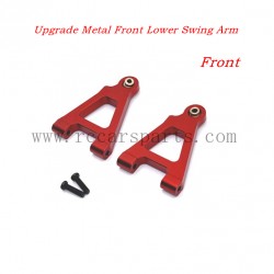 RC Car MJX Hyper Go 14301 Parts Upgrade Metal Front Lower Swing Arm-Red