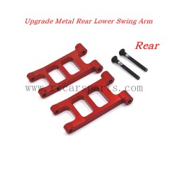 RC Car MJX  Hyper Go 14301 Parts Upgrade Metal Rear Lower Swing Arm-Red