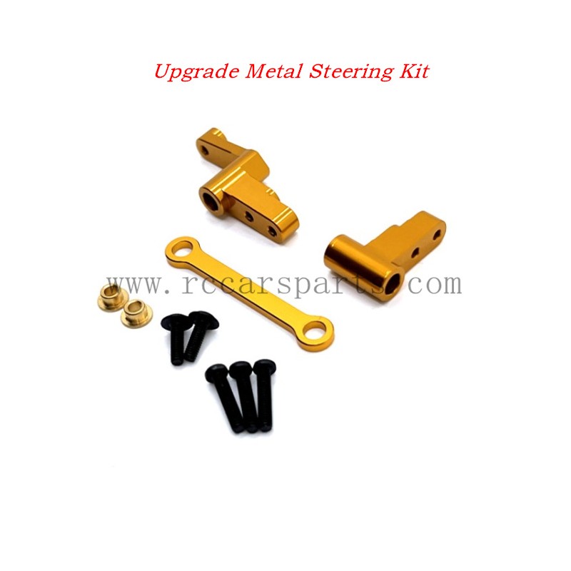 MJX Hyper Go 14301 1/14 RC Truck Parts Upgrade Metal Steering Kit-Gold