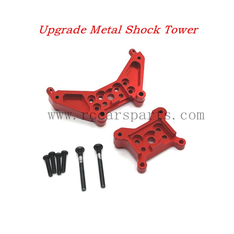 RC Car MJX 14303 Hyper Go Parts Upgrade Metal Shock Tower-Red