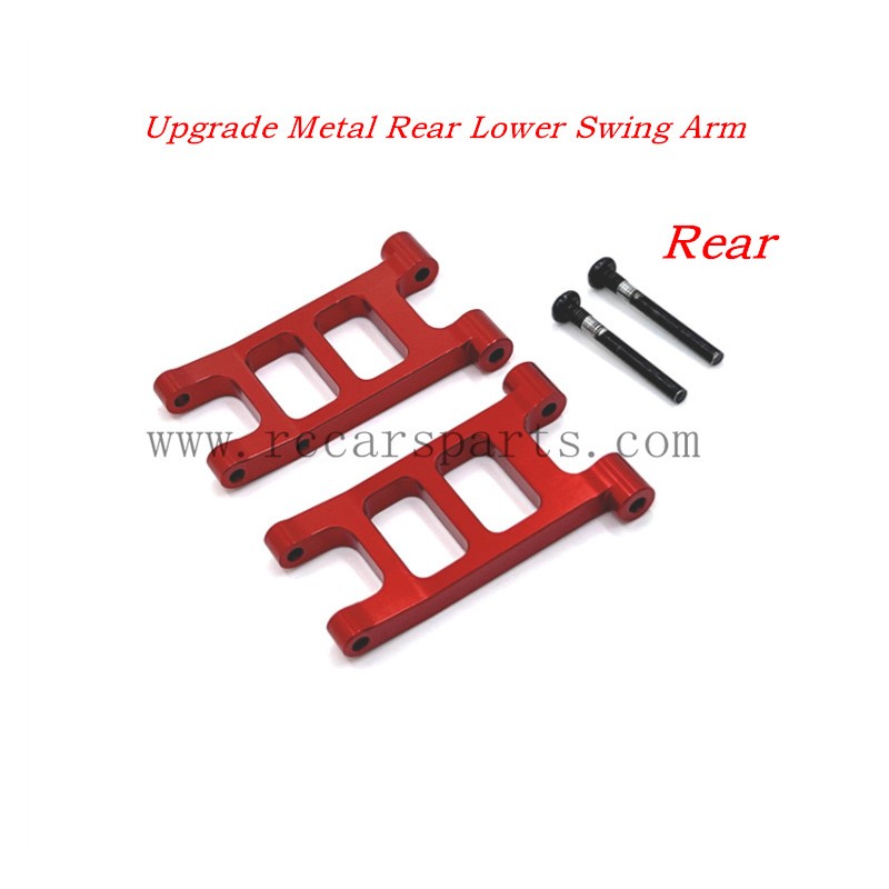 RC Car MJX  Hyper Go 14303 Parts Upgrade Metal Rear Lower Swing Arm-Red