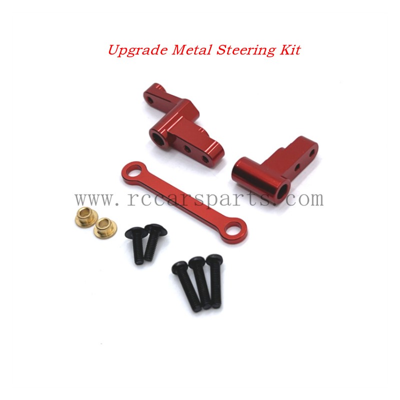 RC Car MJX Hyper Go 14303 Parts Upgrade Metal Steering Kit-Red