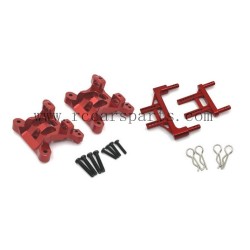 Upgraded Metal Parts Shock Tower+Body Post For SCY 16106 RC Car Spare-Red