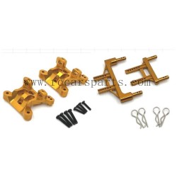 Parts Upgraded Metal Shock Tower+Body Post For SCY 16106 RC Car Spare-Gold