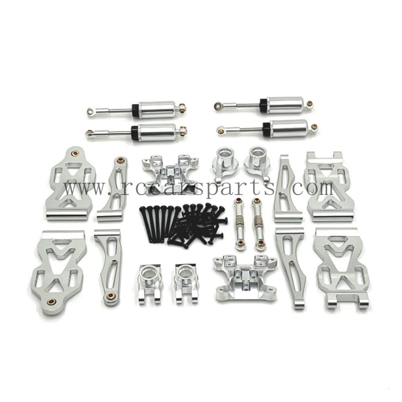 SCY 16101/16101 PRO Upgrade Metal Kit+Metal Shock Parts-Silver