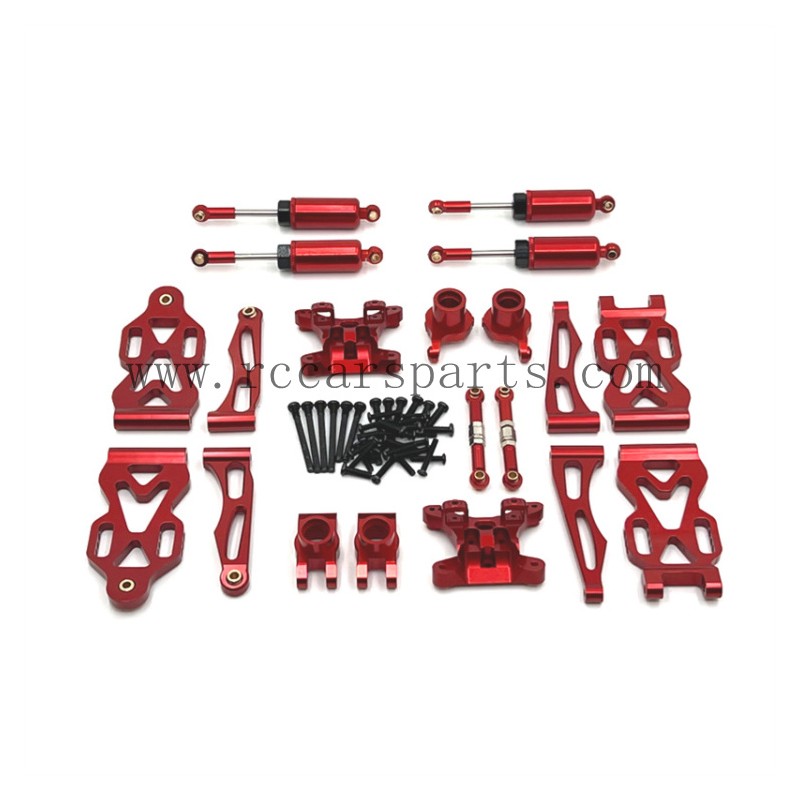 Upgrade Metal Kit+Metal Shock Red For SCY 16101/16101 PRO RC Car