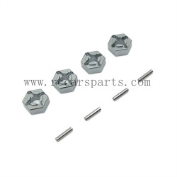 1/16 Parts RC Car SCY 16101 PRO Upgrade Metal Wheel Hex-Titanium